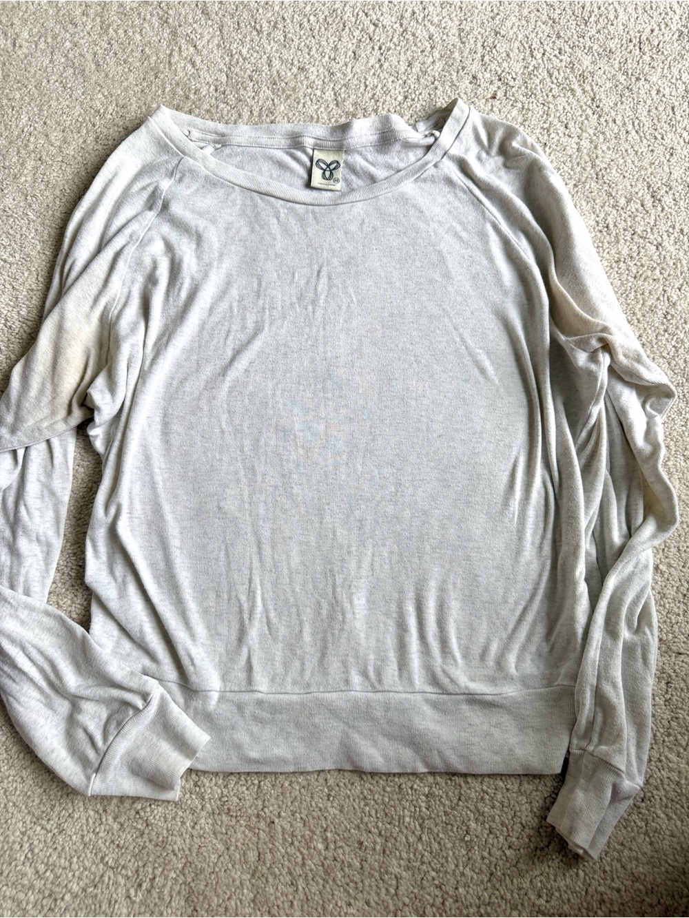 TNA Light Cream Lightweight Long Sleeve Pullover
